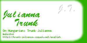 julianna trunk business card